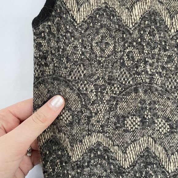 Weston Wear Anthropologie boho black tan knit dress women's size XS sleeveless - Picture 3 of 12